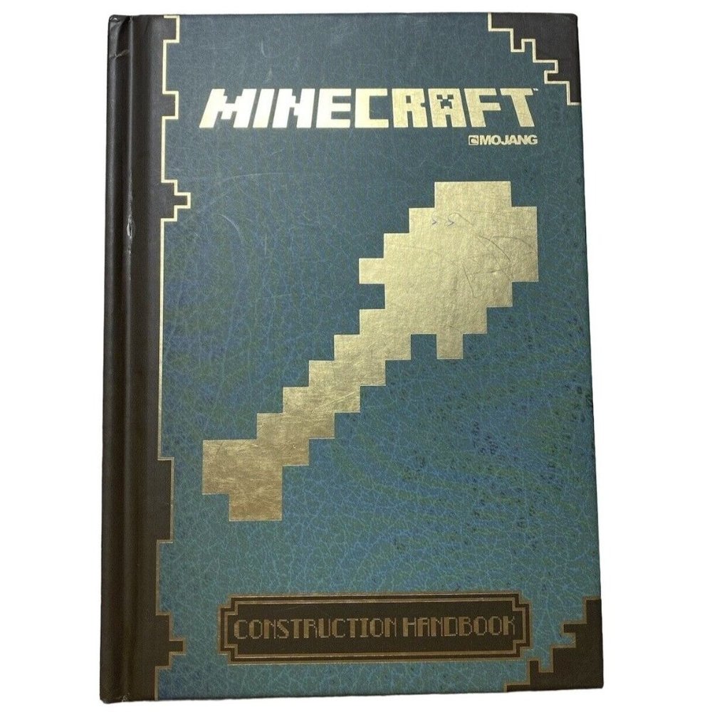 Mojang Hardcover Minecraft Construction Handbook, Sold as-is, Tips, Tricks, and